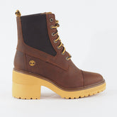 Womens Timberland Silver Blossom A21ZA Brown Leather Lace Up Casual Ladies Boots